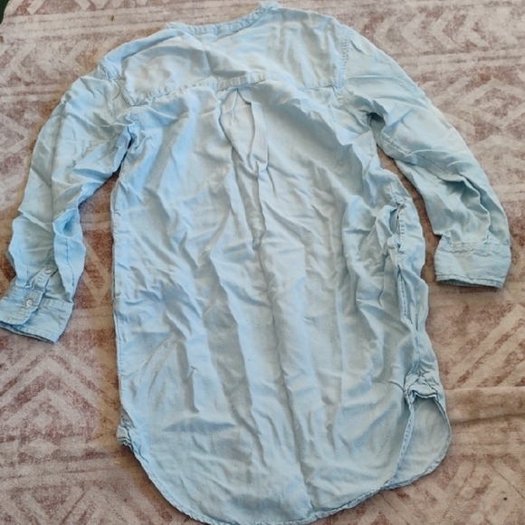 Merona Sky Blue Button Down Dress - Picture 3 of 3